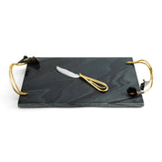Calla Lily Midnight Cheese Board With Knife