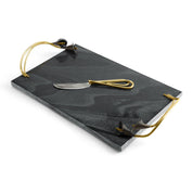 Calla Lily Midnight Cheese Board With Knife