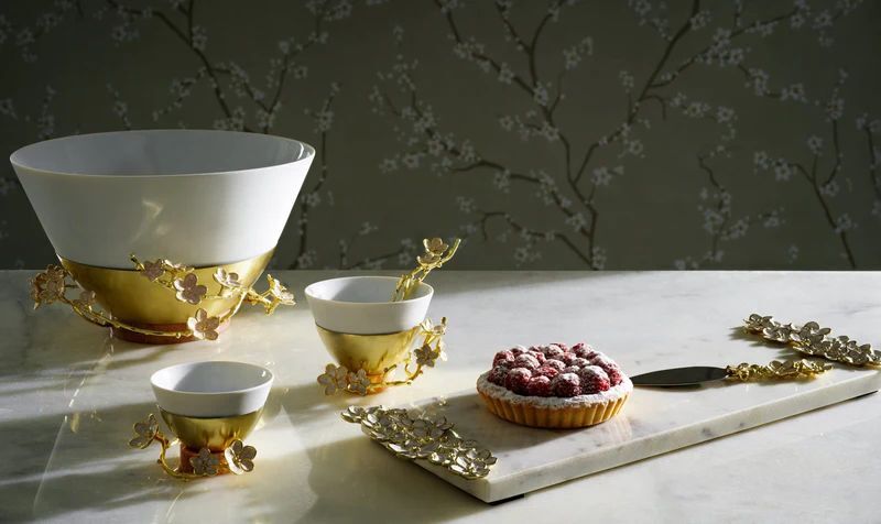 Cherry Blossom Cheese Board w/ Spreader