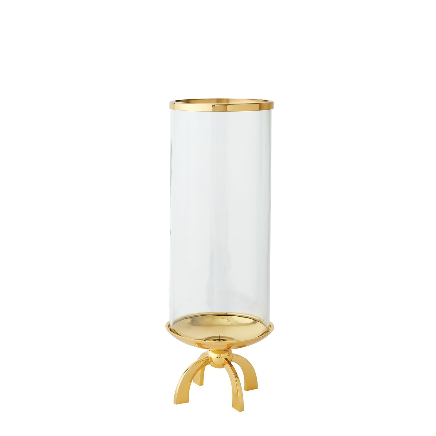 Quad Base Hurricane-Brass-Sm