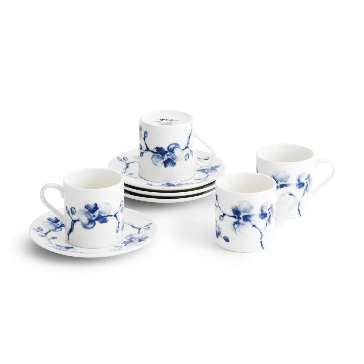 Blue Orchid Demitasse Set