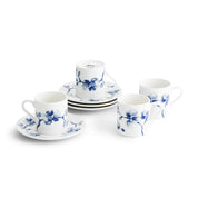 Blue Orchid Demitasse Set