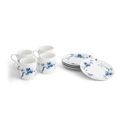 Blue Orchid Demitasse Set