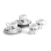 Black Orchid Demitasse Set Of 4