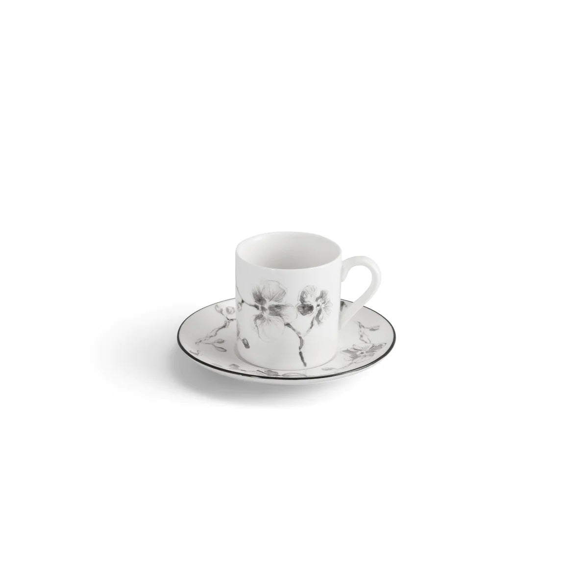 Black Orchid Demitasse Set Of 4