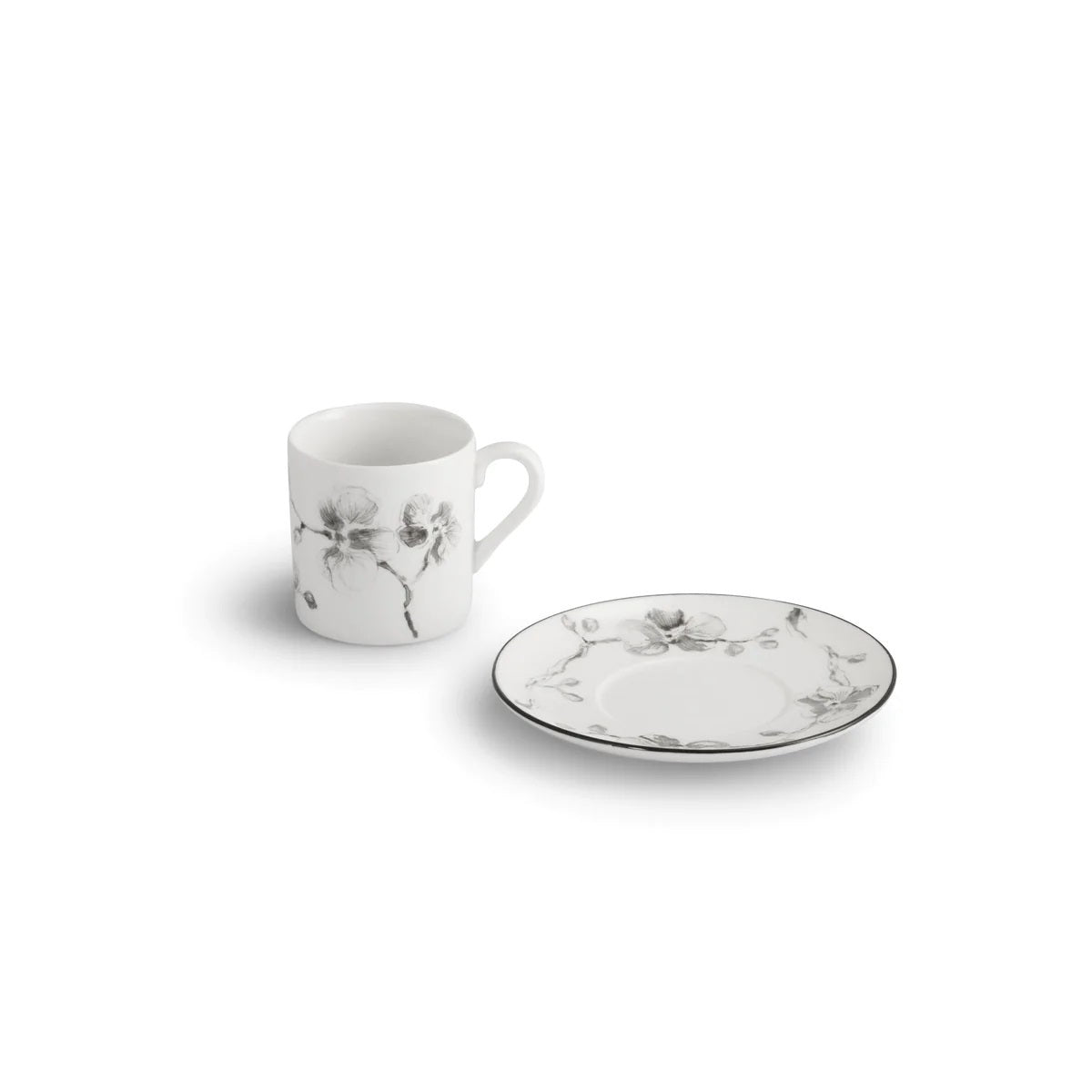 Black Orchid Demitasse Set Of 4