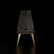 Santos Titanium Gold Dining Chair