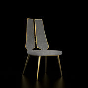 Santos Titanium Gold Dining Chair
