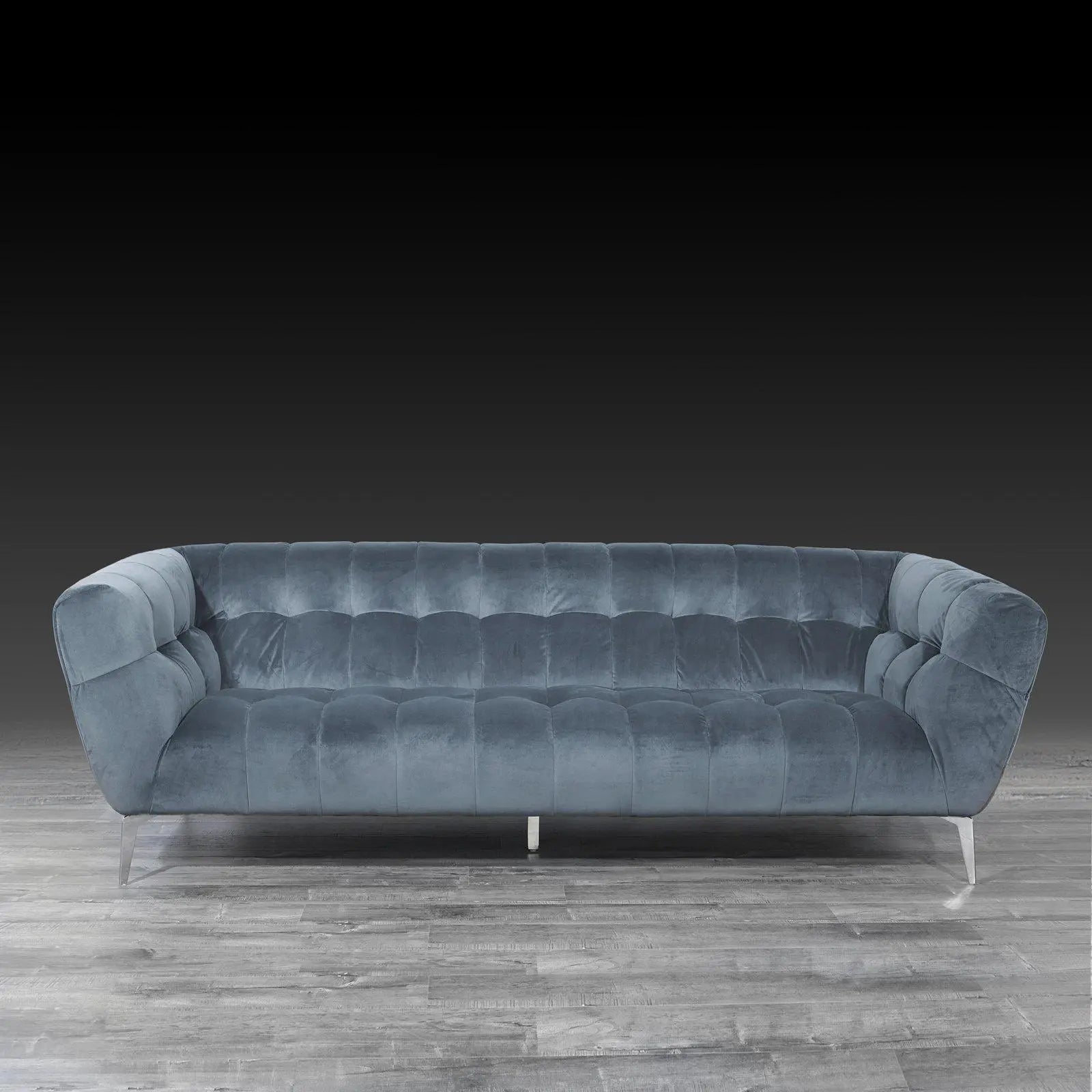 vivian light gray modern sofa set