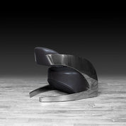 zetta silver black allamoda accent chair